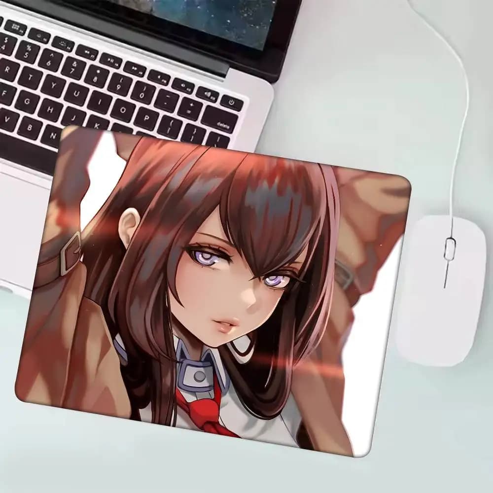 1pc Anime Steins Gate Small Mousepad Keyboard Pad Laptop Cushion Non-slip Deskpad