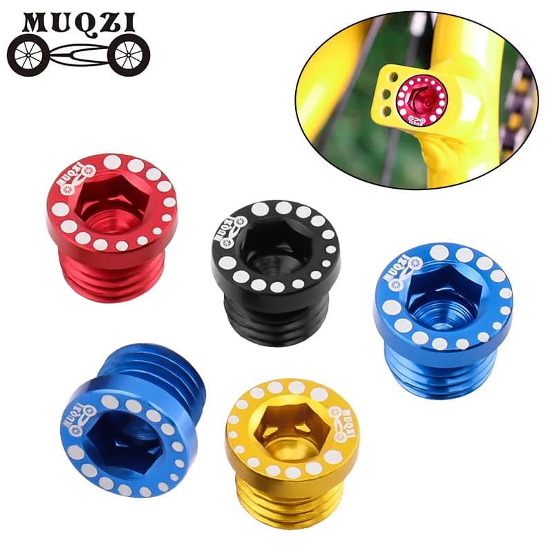 MUQZI Bicicletta Vite In Alluminio Bullone Per V Foro Freno V Brake Boss Freni a sbalzo Post Viti di Montaggio M10 * 1.25 bici