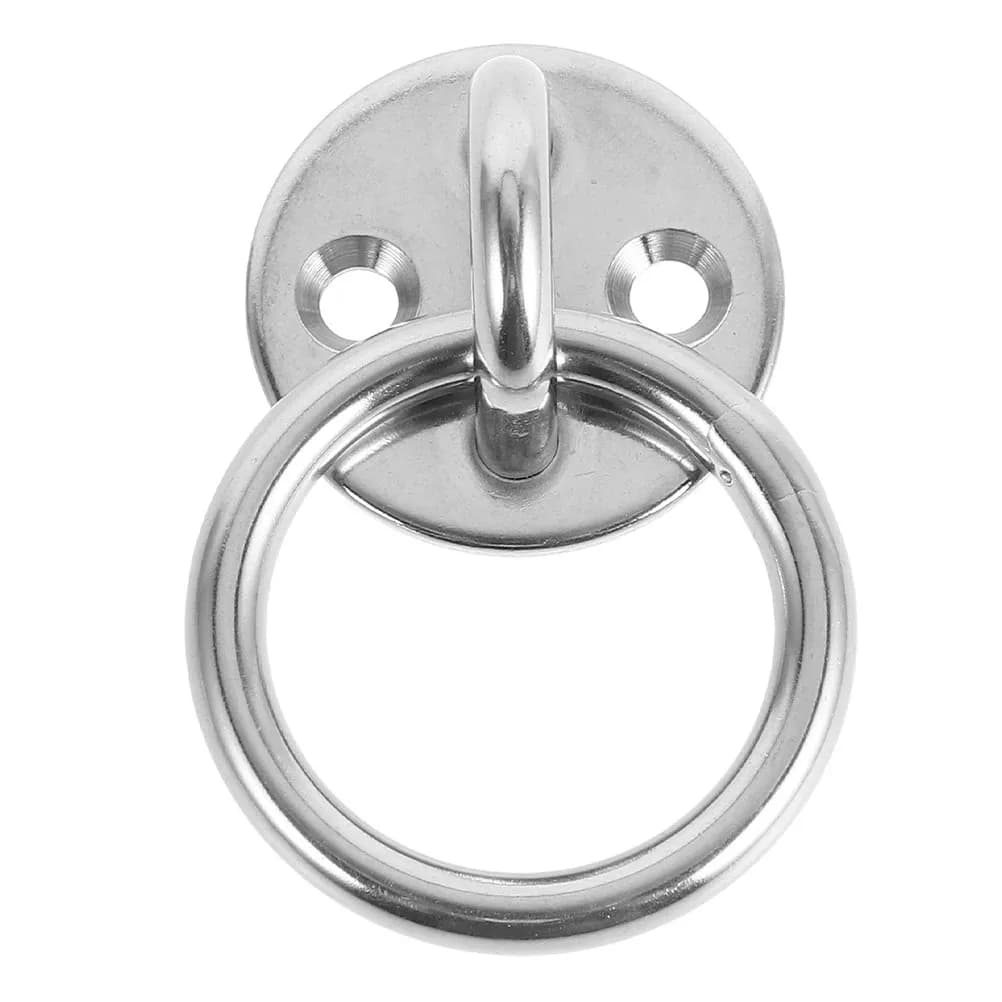 Piastra a occhiello in acciaio inossidabile per impieghi gravosi, di grado marino, per coperta di barca, soffitto, ancoraggio, hardware per amaca