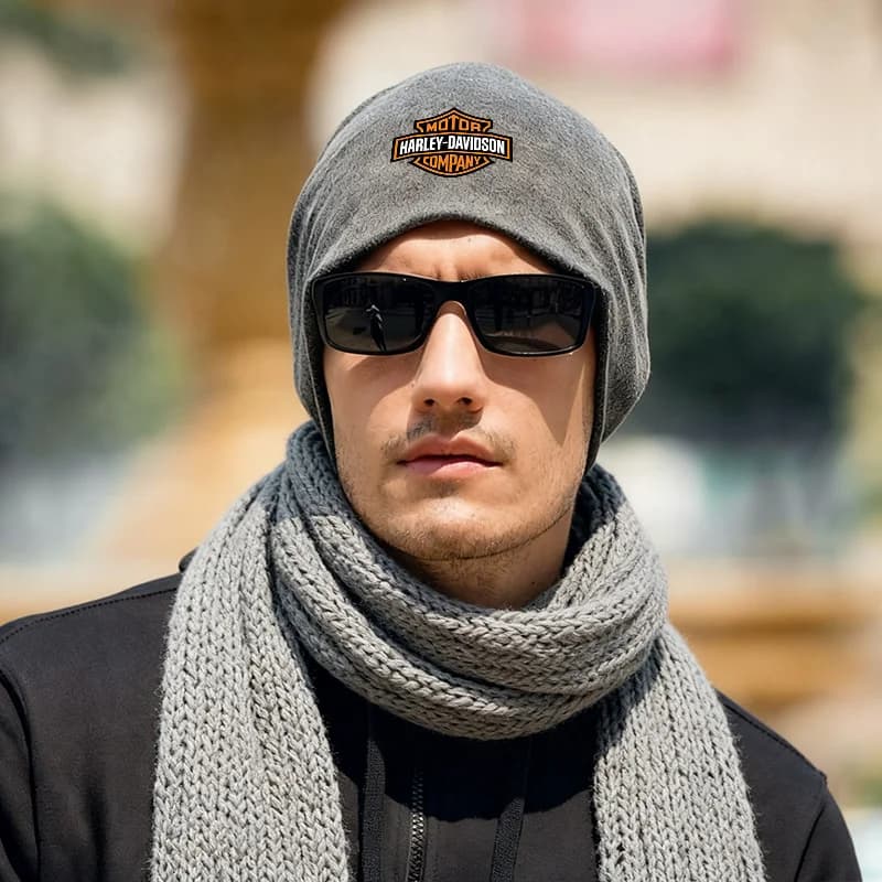 Fashion Winter Warm Cap Hip-hop Thicken Skullcap Casual Beanie Hat Women Men For Harley Pan America ADV 1250 PA1250 PANAMERICA