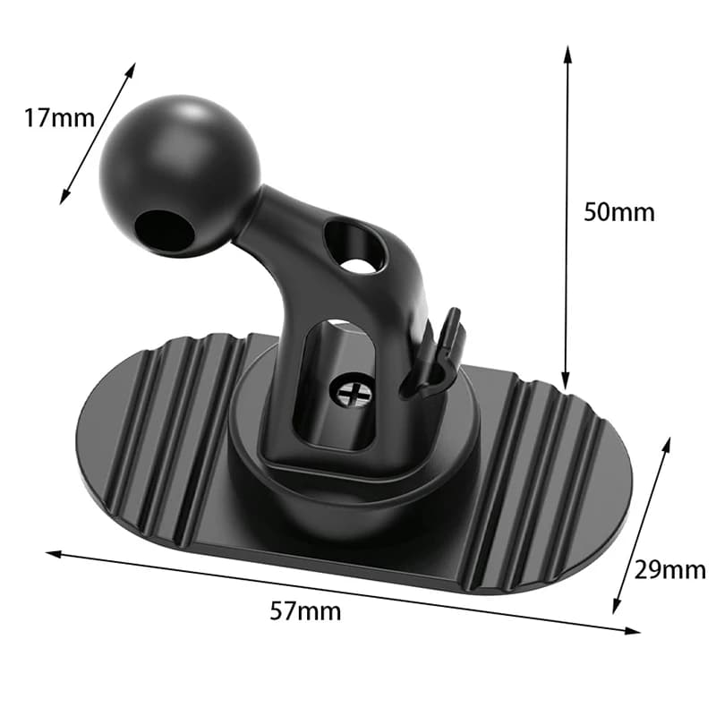 Base universale per supporto per telefono per auto Base per adesivo con testa a sfera da 17 mm Supporto per telefono per auto Accessori per staffa GPS