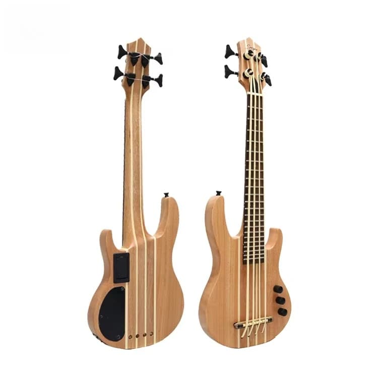 Ukulele elettrico solido avanzato di marca Smiger, modello EUB-01, OEM.