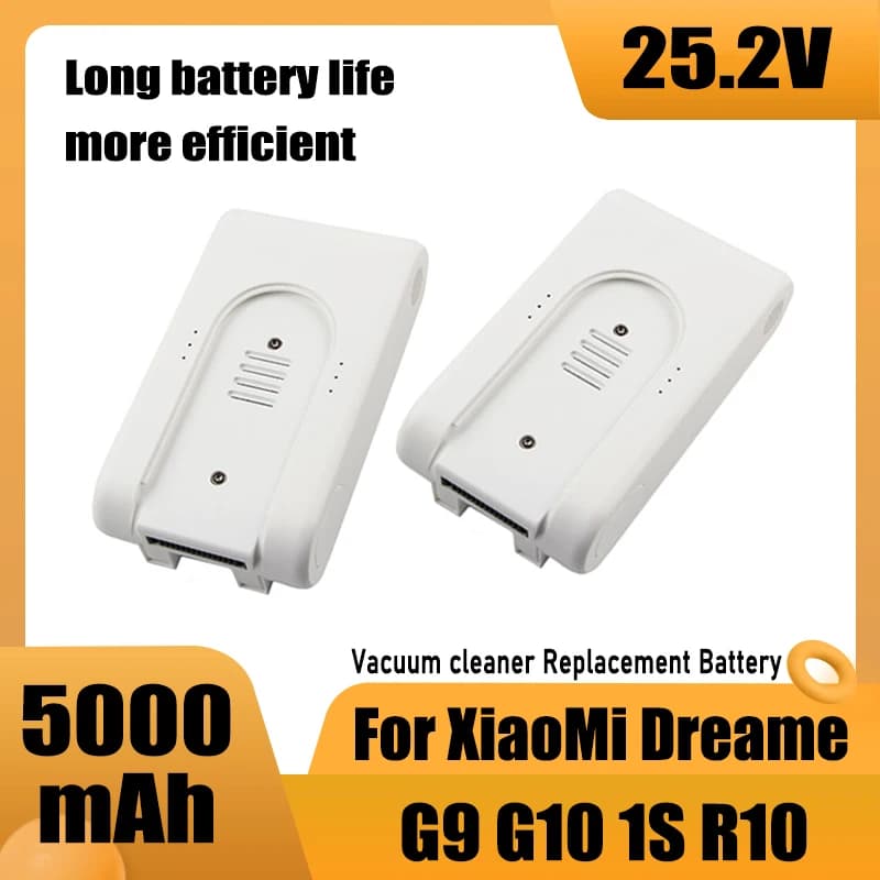 25.2V 5000mAh high-quality battery, for Xiaomi Mijia Dreame G9 G10 R10 vacuum cleaner battery