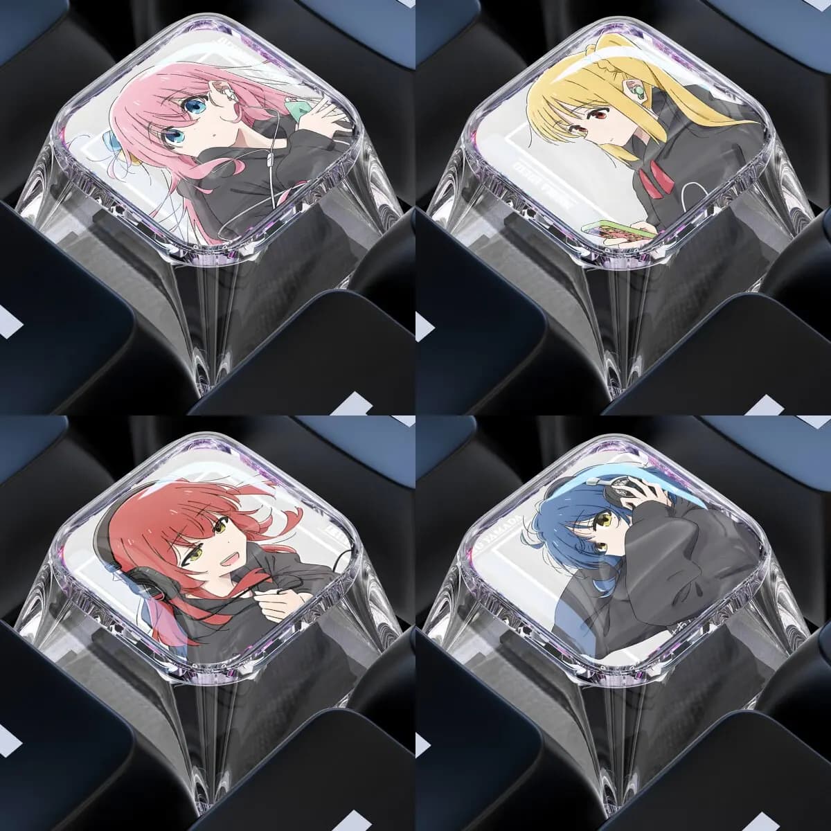 Fai da te: Bocchi The Rock! Realizzato da te! Tastiera Meccanica ESC con Tasti a Croce, Tastiera Meccanica per PC, Keycaps Personalizzati, Regalo, Giocattolo