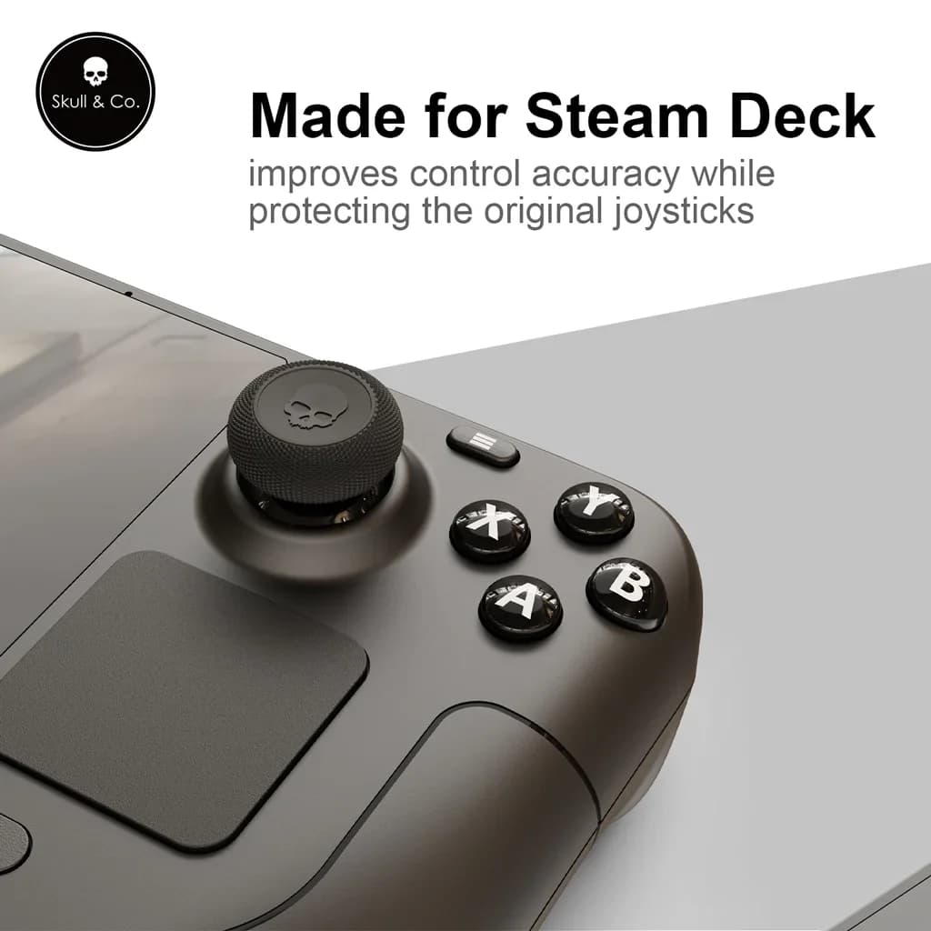 Teschio e Co. Skin, CQC e FPS Impugnature per pollice Tappo joystick Copri stick analogico per Steam Deck/OLED e ROG Ally, Ally X