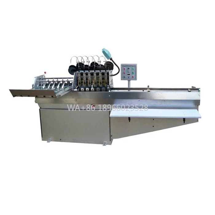 QK-404-2B Cucitrice automatica a filo a doppia testa Rilegatrice per libri Macchina per cucire a sella con cucitrice a doppio filo