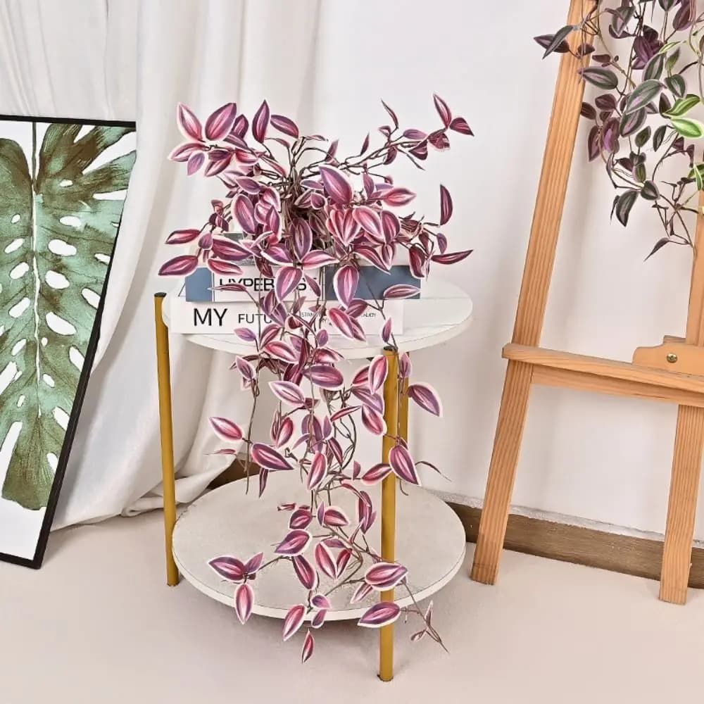 Decorazioni per Matrimoni, Foglie Artificiali in Seta, Piante Finte Pendenti Lunghe 75cm, Foglie di Albero Ecologiche per Feste