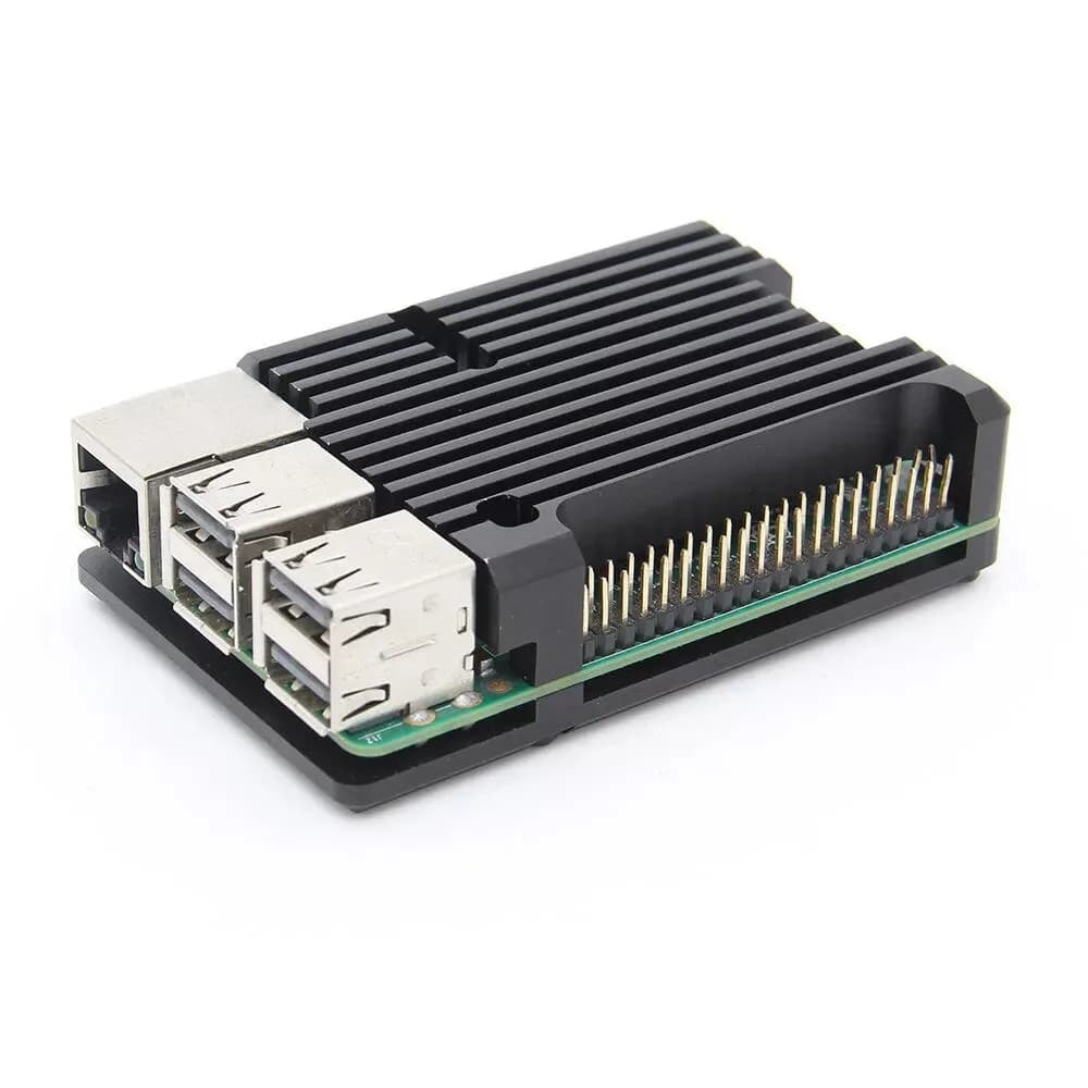 Armor Aluminum Case for Raspberry Pi 3 Model B, Auto Cooling Metal Case with Heatsink Thermal Adhesive for Raspberry 3B