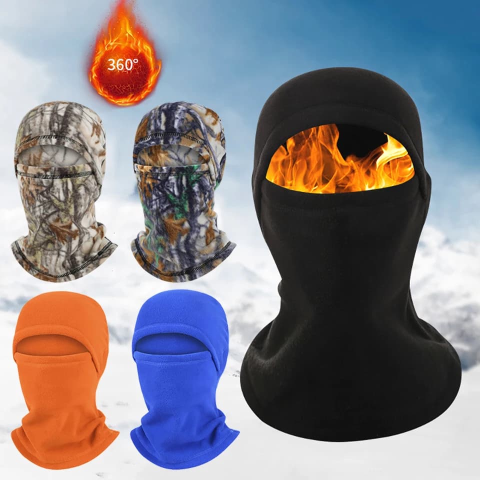 GTUBIKE Inverno Caldo Equitazione All'aperto Maschera a pieno facciale Coperture Passamontagna In Pile Moto Sci Maschera Calda Copertura antivento Cappello