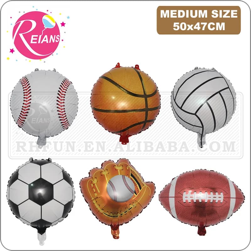 Aluminium Balloon Baseball Balloon Toy baby shower party sports decoration