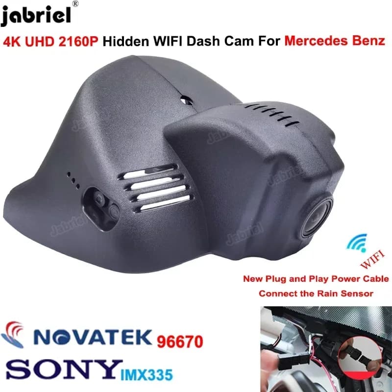 Plug And Play Wifi 2160P 4K Dash Cam Auto Dvr Camera Recorder for Mercedes Benz Smart 453 for Smart fortwo forfour 453 2015- 2021