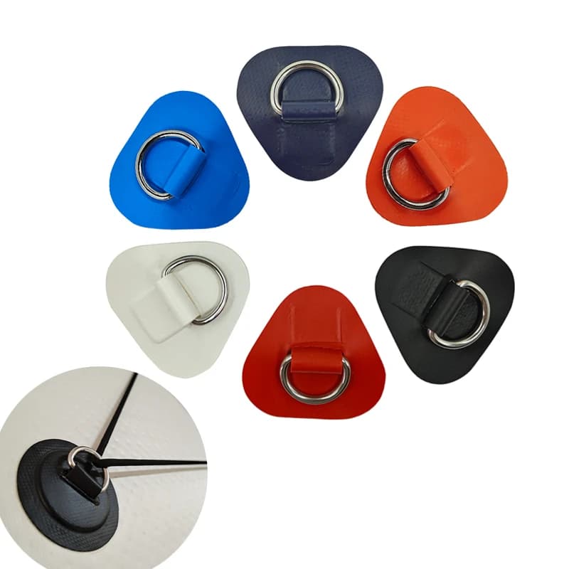 Toppa in PVC per barca da surf, 6 pezzi, con anello in acciaio inossidabile 316 D, per sartiame, cuscinetto ad anello rotondo Sup