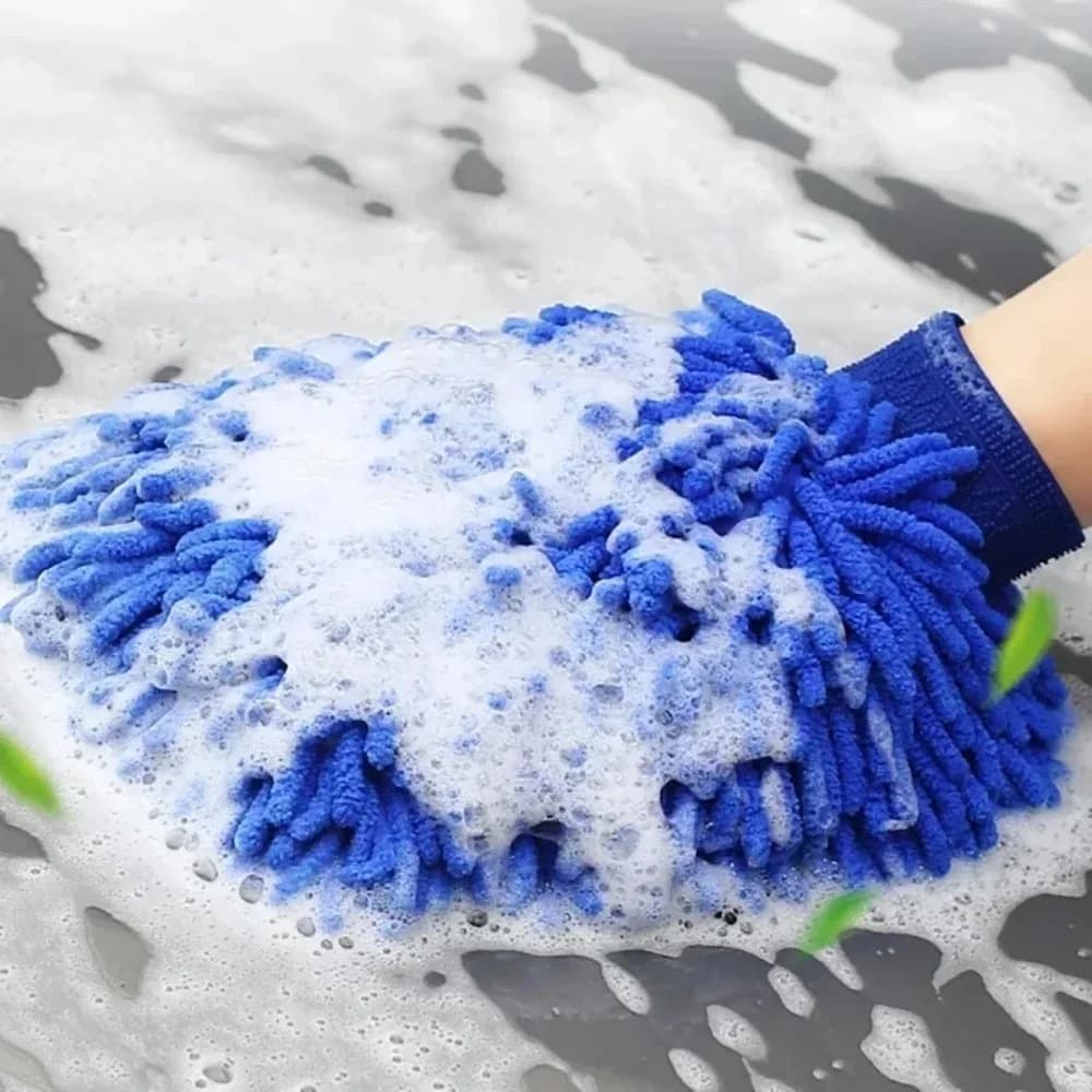 Car Washing Gloves Coral Fleece Gloves Eyelashes Washing Machine Towel for Car Cleaning Auto Washing Machine Gloves Auto Cleaning Accessories
