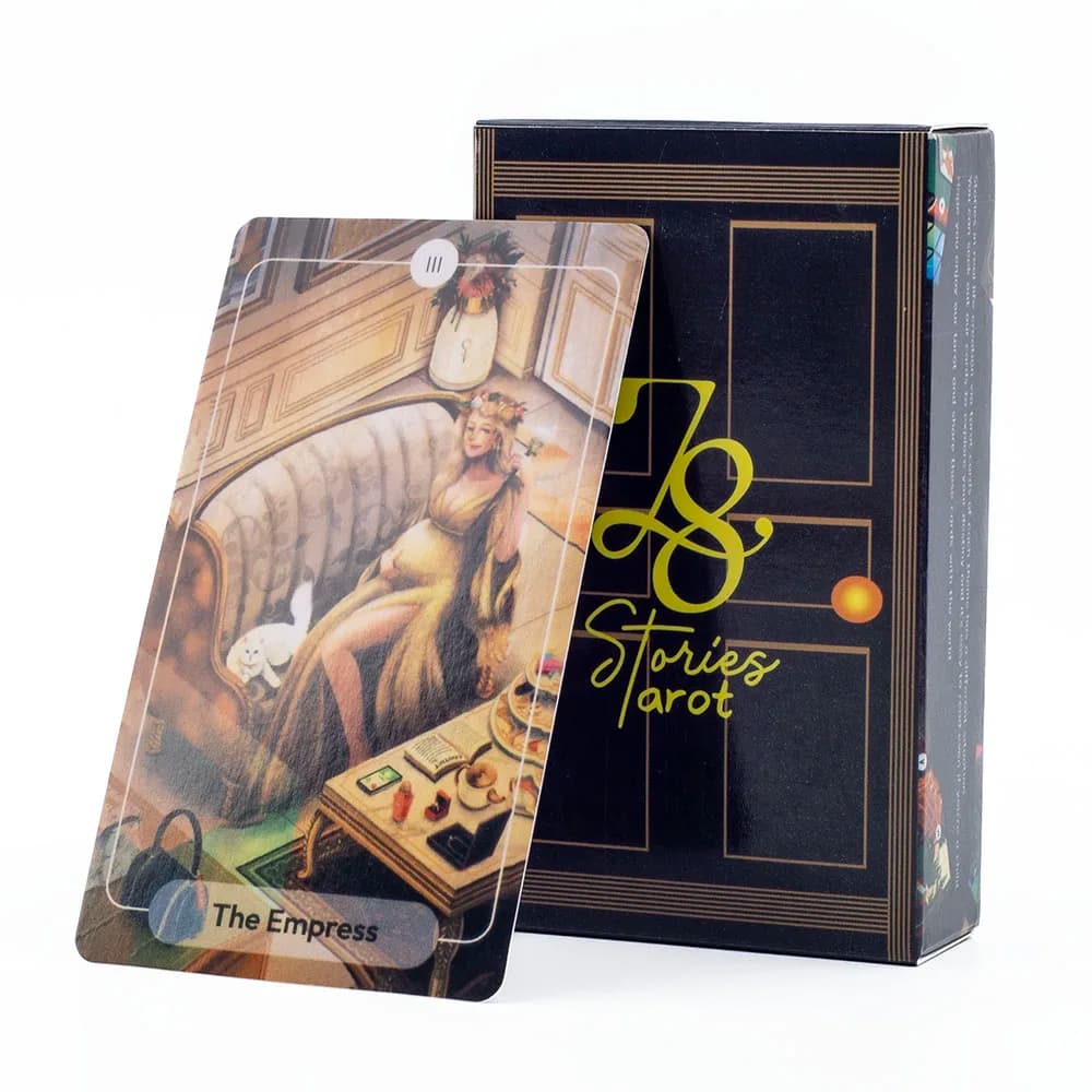 78 storie Tarocchi Versione inglese Divinazione Oracle Deck con guida PDF 79 carte Profezia Destino Famiglia Amici Giochi da tavolo per feste