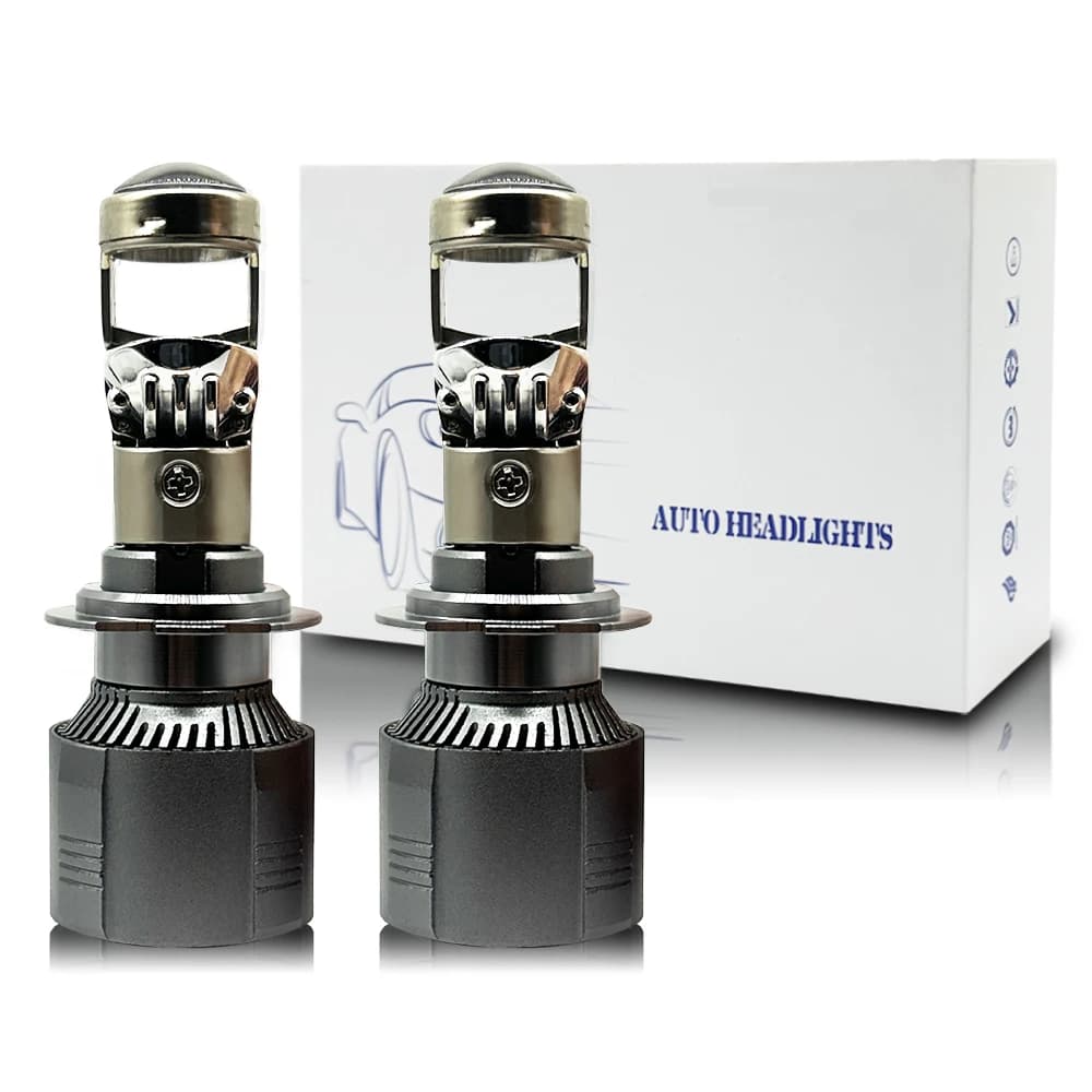 Lampadine LED H7 H4 con Lente Proiettore Hi/Low H8 H11 H9 9005 HB3 9006 HB4 per Fari Auto 12V 24V Canbus 6200LM 300W LHD Mini Fendinebbia