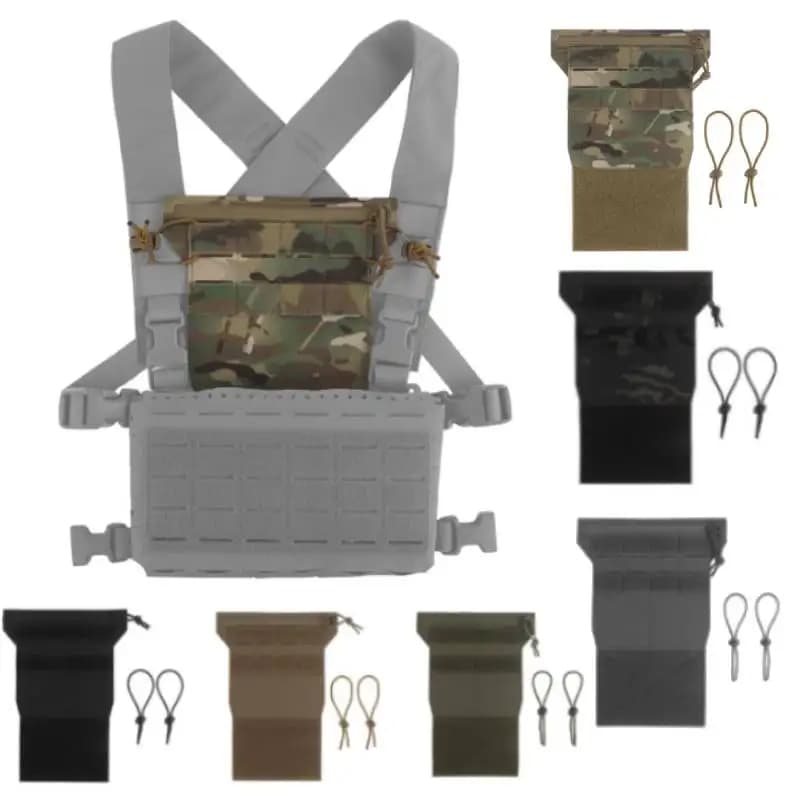 Tactic Chest Rig Mag Pouch Molle Expansion Board Adapter Front Panel NavigationExpansion Gear for Battery Utility Storage Pouche