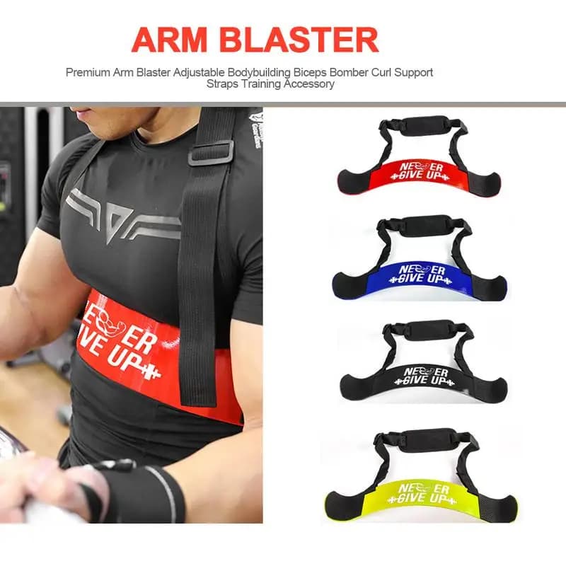 Knit Arm Blaster Weight Lift Training for Bikers Fitness Arm Trainer Bicycle Bombers Weightlifting Tools for Bikers Training # WO