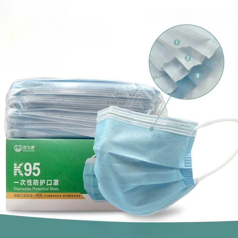 Thickened Disposable Face Mask Breathable Filter Activated Carbon Masks with Wide Comfortable Earloop for Women Men Adults Daily