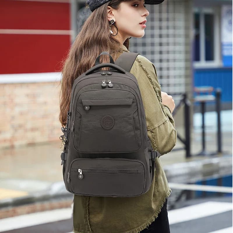 TEGAOTE Zaino da viaggio da donna Zaino grande in nylon impermeabile Pack Mochilas Mujer Borse da scuola