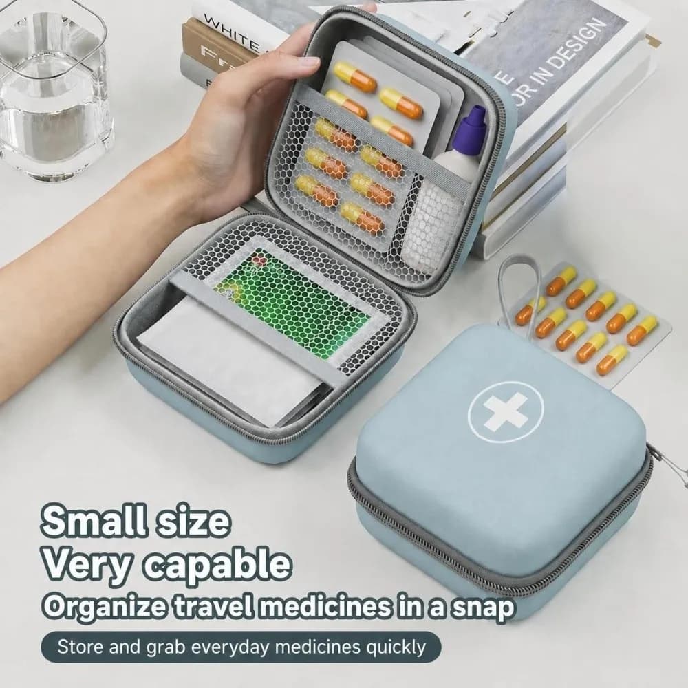 Portable Supplies Storage Bag Waterproof EVA Hard Shell First Aid Kit Durable Rescue Supplies Storage Bag Outdoor Rescue