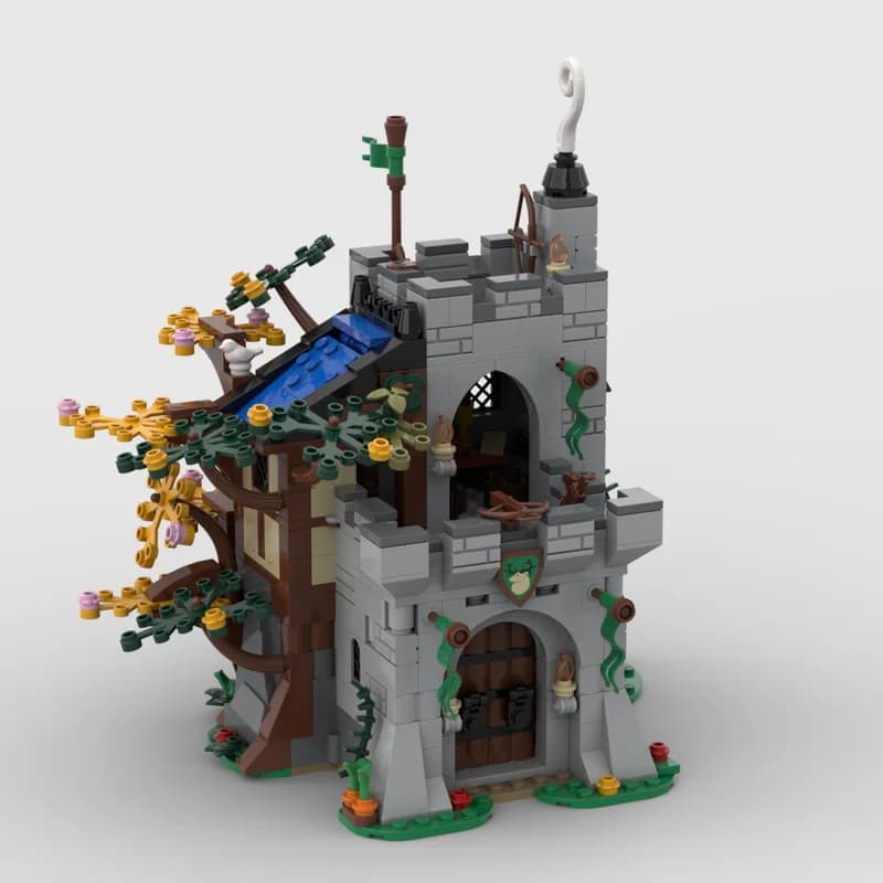 Set di posta fai-da-te MOC Medievale Europeo Street & Forestmen - Blocchi di costruzione di ispirazione vintage, Gioco creativo per bambini, Birt unico