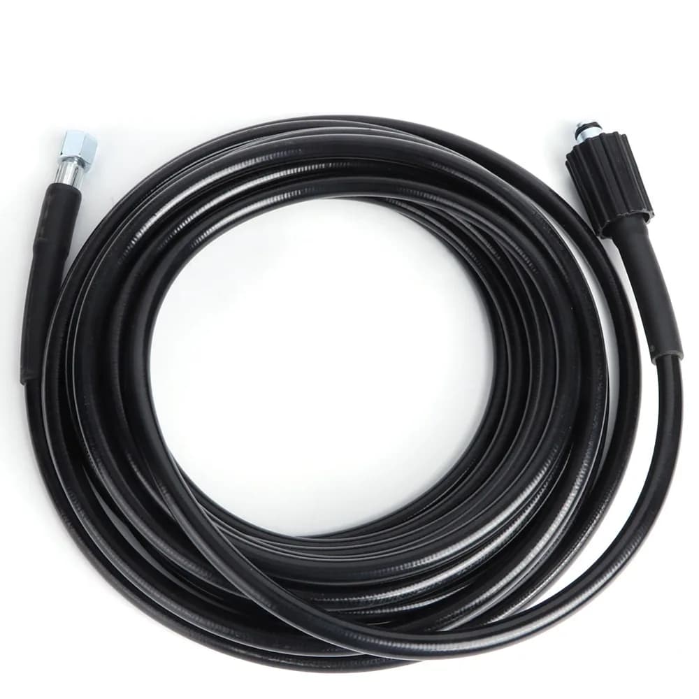 Tubo flessibile per idropulitrice ad alta pressione da 10 m M14xM22 in PVC + acciaio inossidabile, prolunga flessibile per idropulitrice per Karcher K2 K3