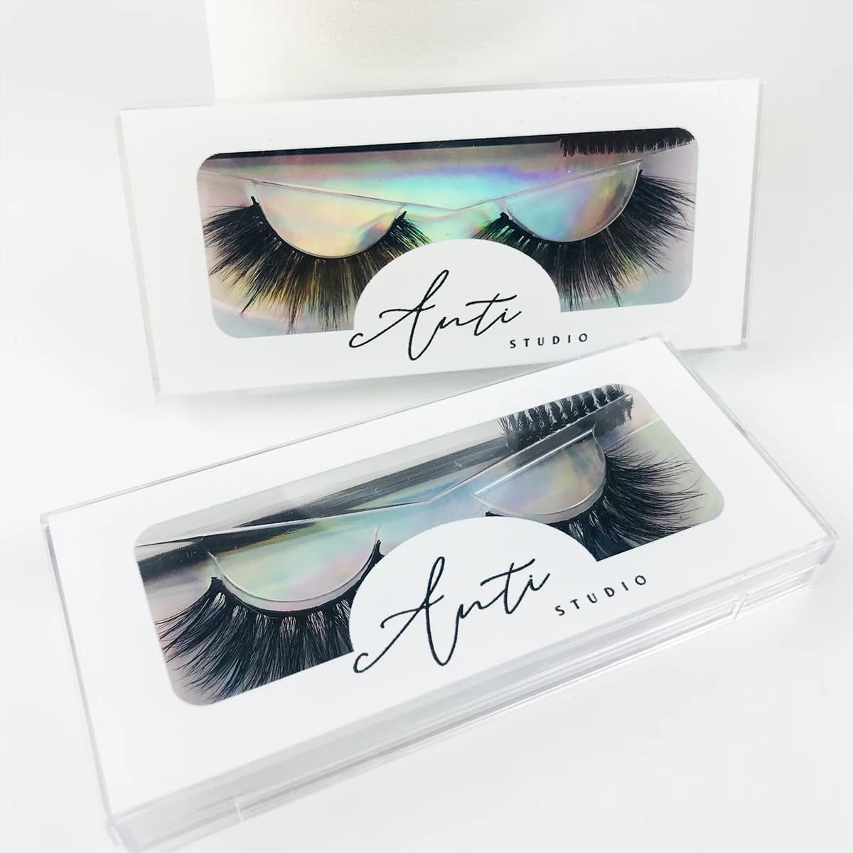 Wholesale fake eyelash packing box Eyelashes with custom logo Packing with tray Custom eyelash boxes with your logo