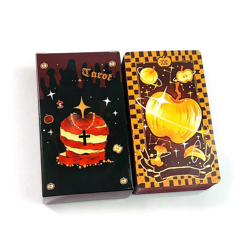 Carte dei tarocchi Mazzo dei tarocchi di Halloween Divinazione preattiva Giocare a giochi da tavolo, Gioco di riunioni di famiglia Halloween, Regali di Natale