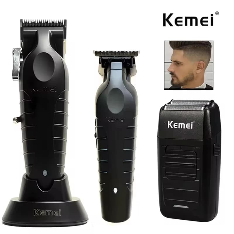 Kemei KM-2296 KM-2299 KM-1102 Haircutting Kit Men's Electric Shaver Haircut Machine For Cutting Professional Hair