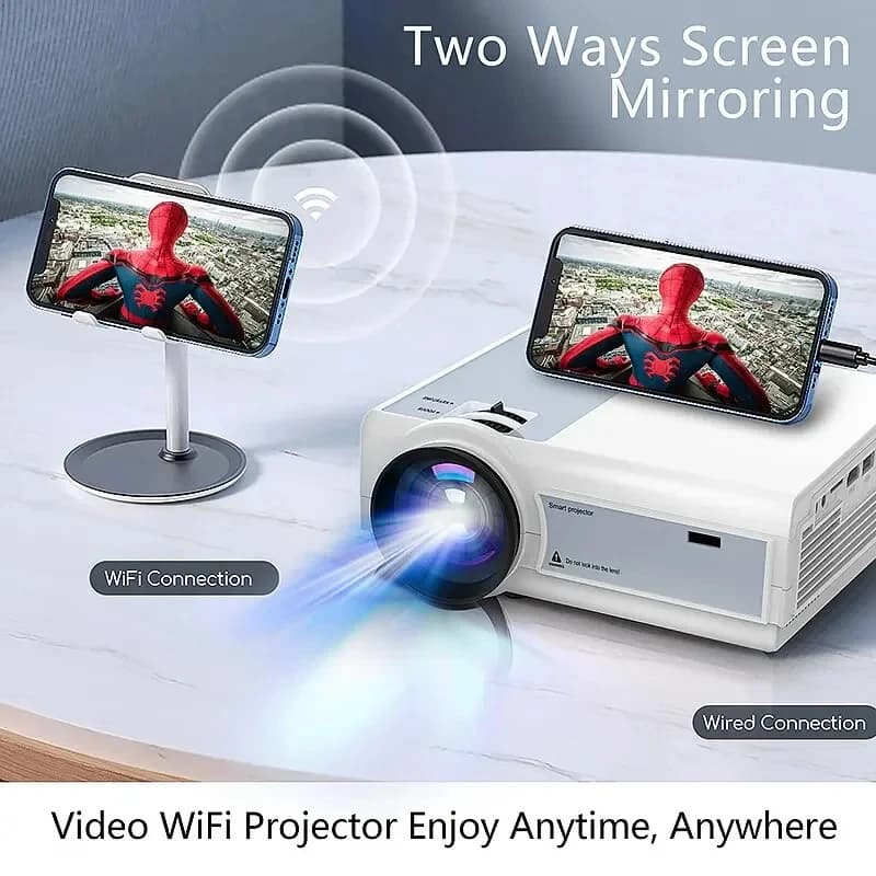 Nuovo Proiettore L36P Full HD 1080P 4K Wifi Mini LED Portatile 2.4G 5G per Smartphone Video Casa Ufficio Campeggio Feste Hotel