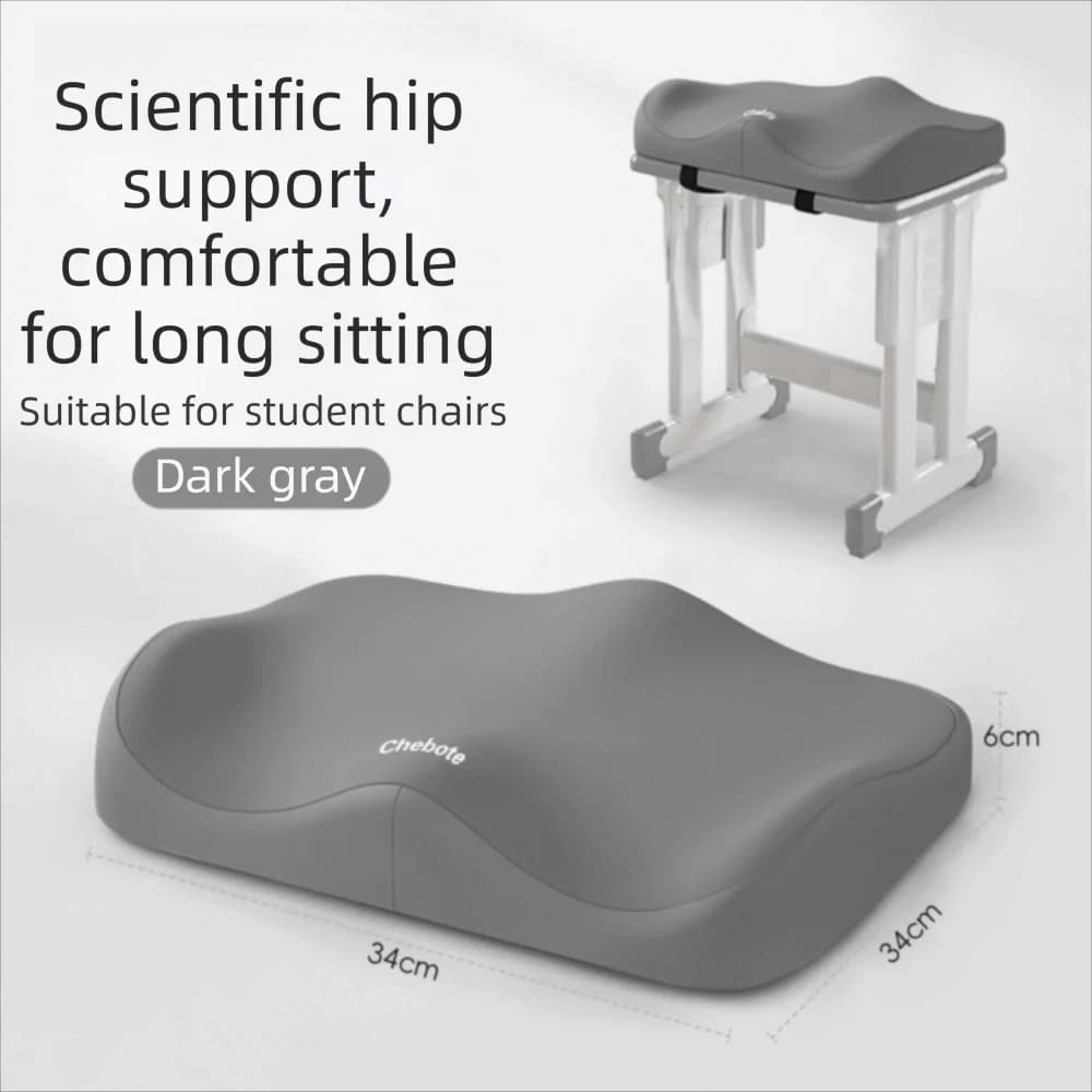 Cuscino Ergonomico Antiscivolo per Sedia da Ufficio, Traspirante 3D, Protezione Lombare in Memory Foam