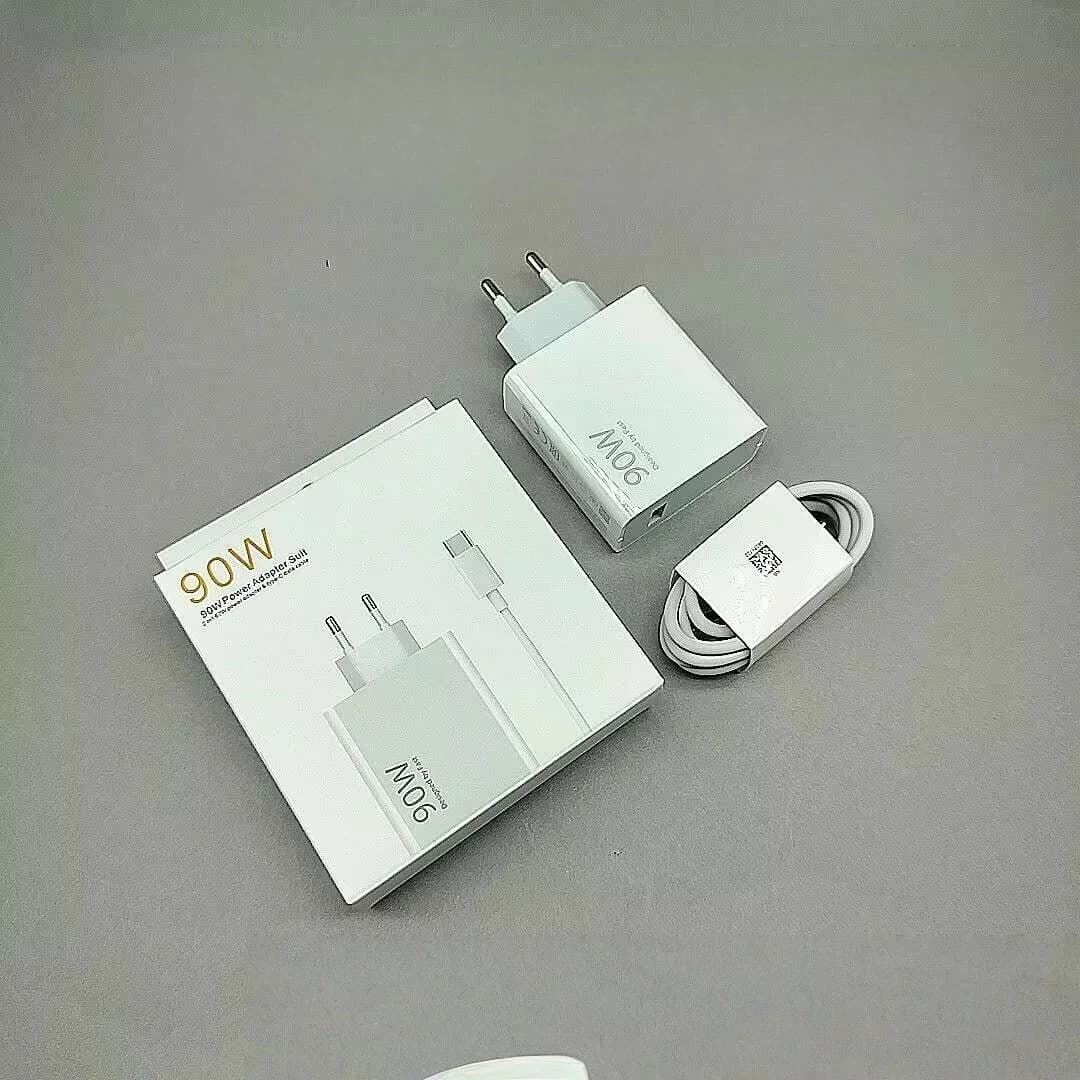 Adattatore di Ricarica Rapida GaN Turbo 90W EU con Cavo 6A per Xiaomi Poco X6 Pro X5 F5 Mi 14 13 12s Redmi K60 K50 K60E