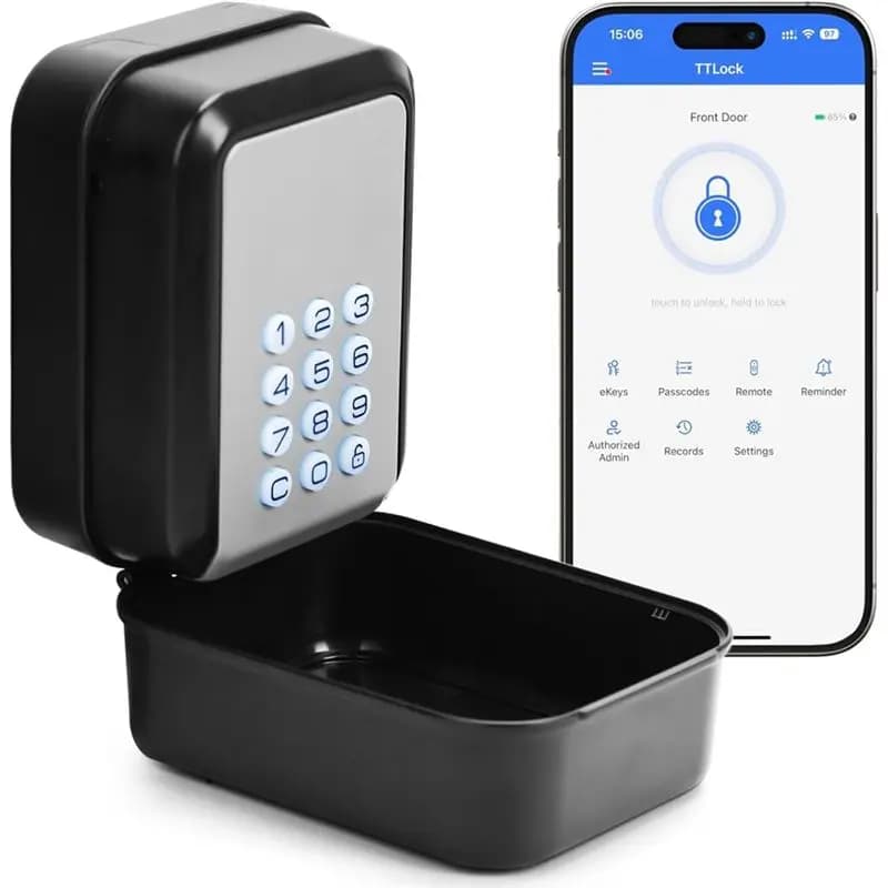 Cassetta di Sicurezza Elettronica Intelligente ABZZ con Codice PIN e Controllo APP, con Bluetooth per Airbnb e Uffici Immobiliari