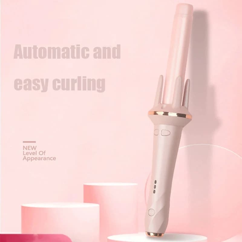 Negative Ion Automatic Curling Iron Auto Rotate Hair Curler Ceramic Big Wave Hair Styling Wand For Ladies Daily Hairdressing