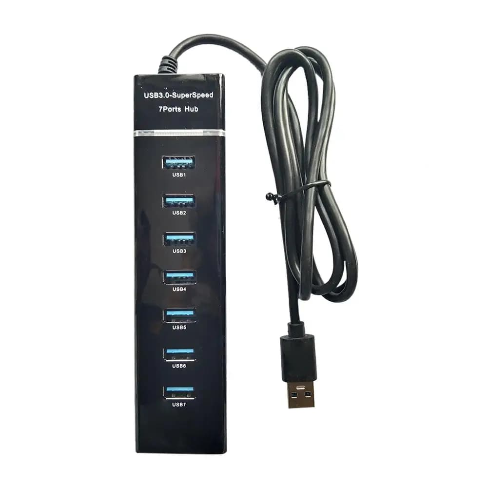 Docking Station USB universale per PC, accessorio plug-and-play (7 porte-120 cm)