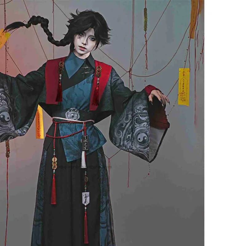 zombie cosplay costume Kungpeng Hua Yue Shi Feng Modified Song-style Pants Chinese-style Coat Irregular Shirt Men's hanfu