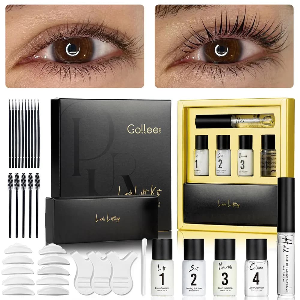 Permanent Eyelash and Eyebrow Lifting Golles Duration 4-6 weeks Eyelash Lift Set for Folder Permanent Kit Treatment Makeup Tools