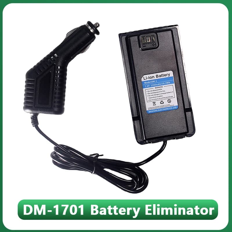 Baofeng DM-1701 Battery Eliminator DM-1701A Car Charger 7.4V cigarette lighter For DM1701 HamRadio DMR Accessories for digital radio