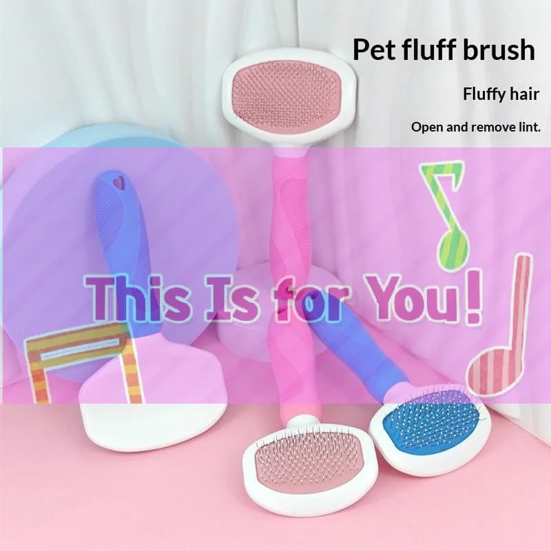 Spazzola massaggiante per cani, pettine per la rimozione del pelo, spazzola per la toelettatura dei cani, pettini che non danneggiano il pelo, spazzole per la pulizia dei nodi di pelo dei gatti, accessori per animali domestici