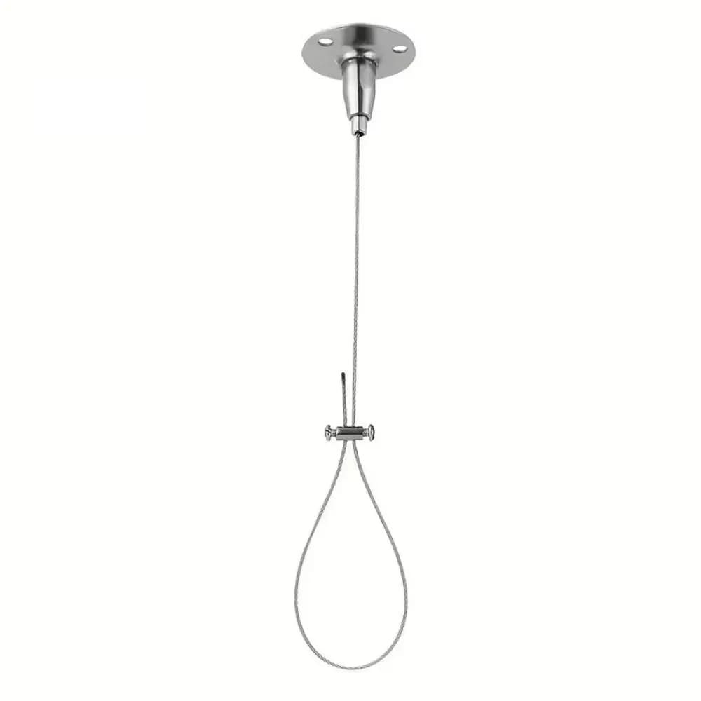 Stainless Steel Steel Wire Rope Adjustable Curved Layouts Shower Curtain Rod Support Rope High Load-bearing Capacity