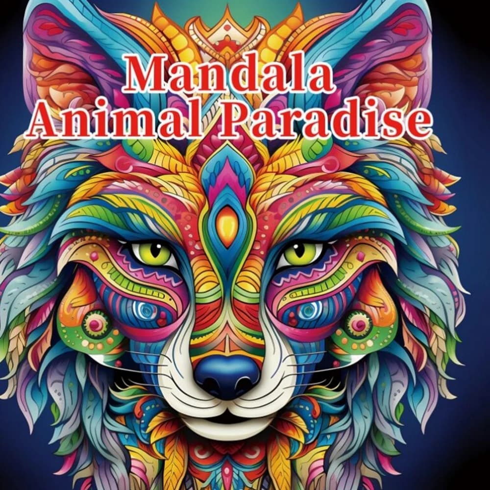 Mandala Animal Paradise Art Coloring Book 22 Page Gift For Birthday Party Relieve Stress Kill Time Graffiti Painting Drawing