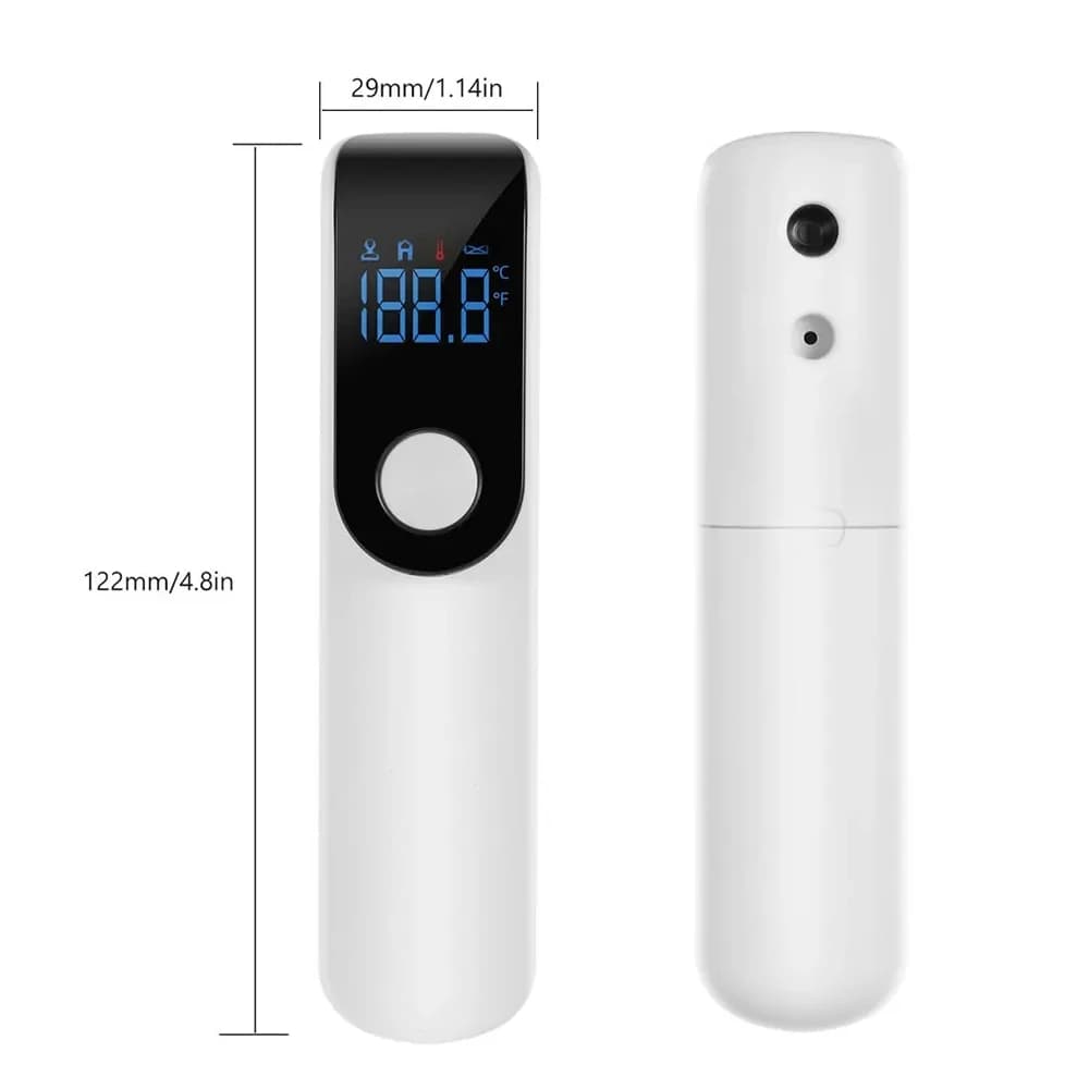 Digital thermometer on the front – Infrared LED medical thermometer for infants and adults, accurate detection of body temperature and fever