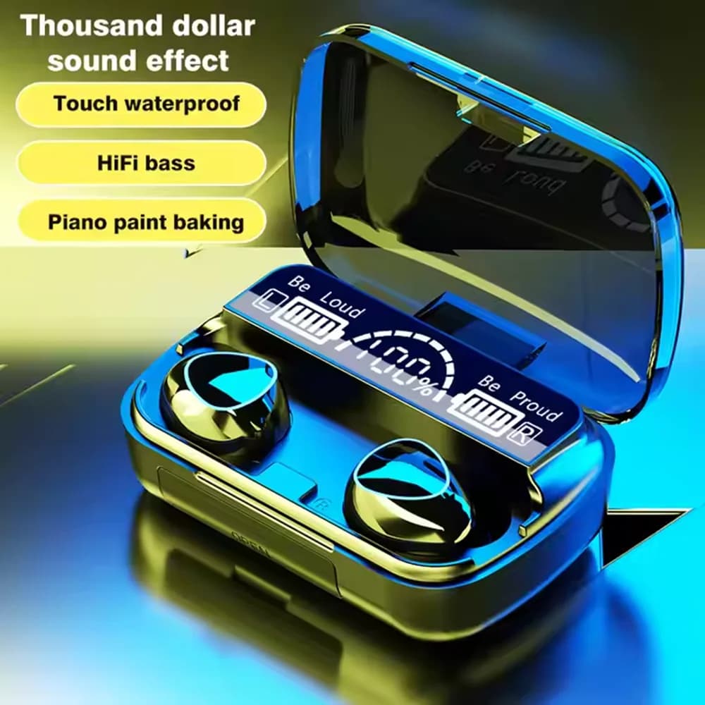 New Arrival M10 Wireless earphones with perfect sound of high quality Sports Game Music Headphones BT with Power Bank