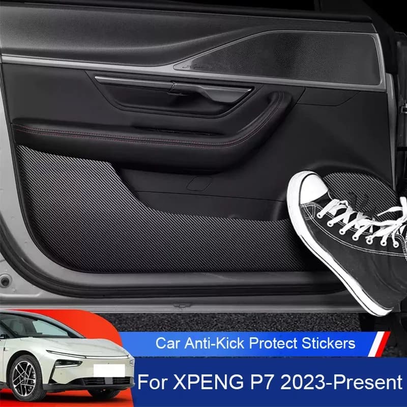 Per XPENG P7 2023-Presente Auto B-Pillar Porta Anti-Calcio Proteggere Pad Auto Tronco Anti-Sporco Resistente Ai Graffi Accessorio Interno