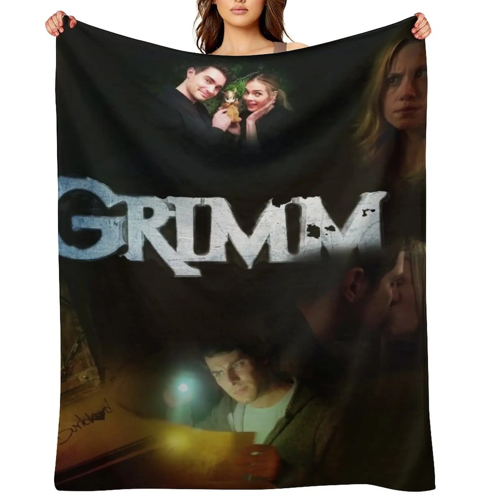Grimm- Nick and Adalind Throw Blanket Sleeping Bag Decorative Sofa Decorative Sofas Blankets Sofas Of Decoration Blankets