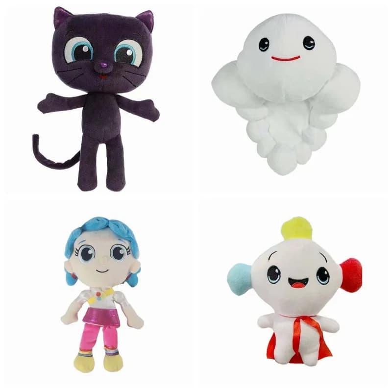 Peluche unicorno stile arcobaleno - Peluche super morbido, bambola simpatico cartone animato regalo per bambini 25-30 cm Decorazione di compleanno