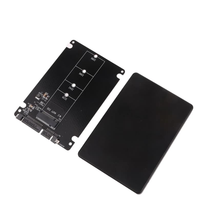 SATA3.0 6Gbps M.2 NGFF SSD a SATA3 Scheda adattatore M2 NGFF SSD a SATA3.0 Scatola per disco rigido esterno Scheda adattatore per disco rigido