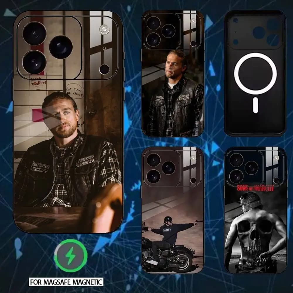 American TV S-Sons-Of-Anarchys Phone Case For iPhone 17,16,15,14,13,12,Plus,Pro,Max For Magnetic Wireless Charge