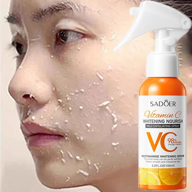Vitamin C Delicate Face Exfoliating Peeling Gel Detergent Body Scrub Peeling Foot Spray Removal of Comedone Detergent Face 100ml