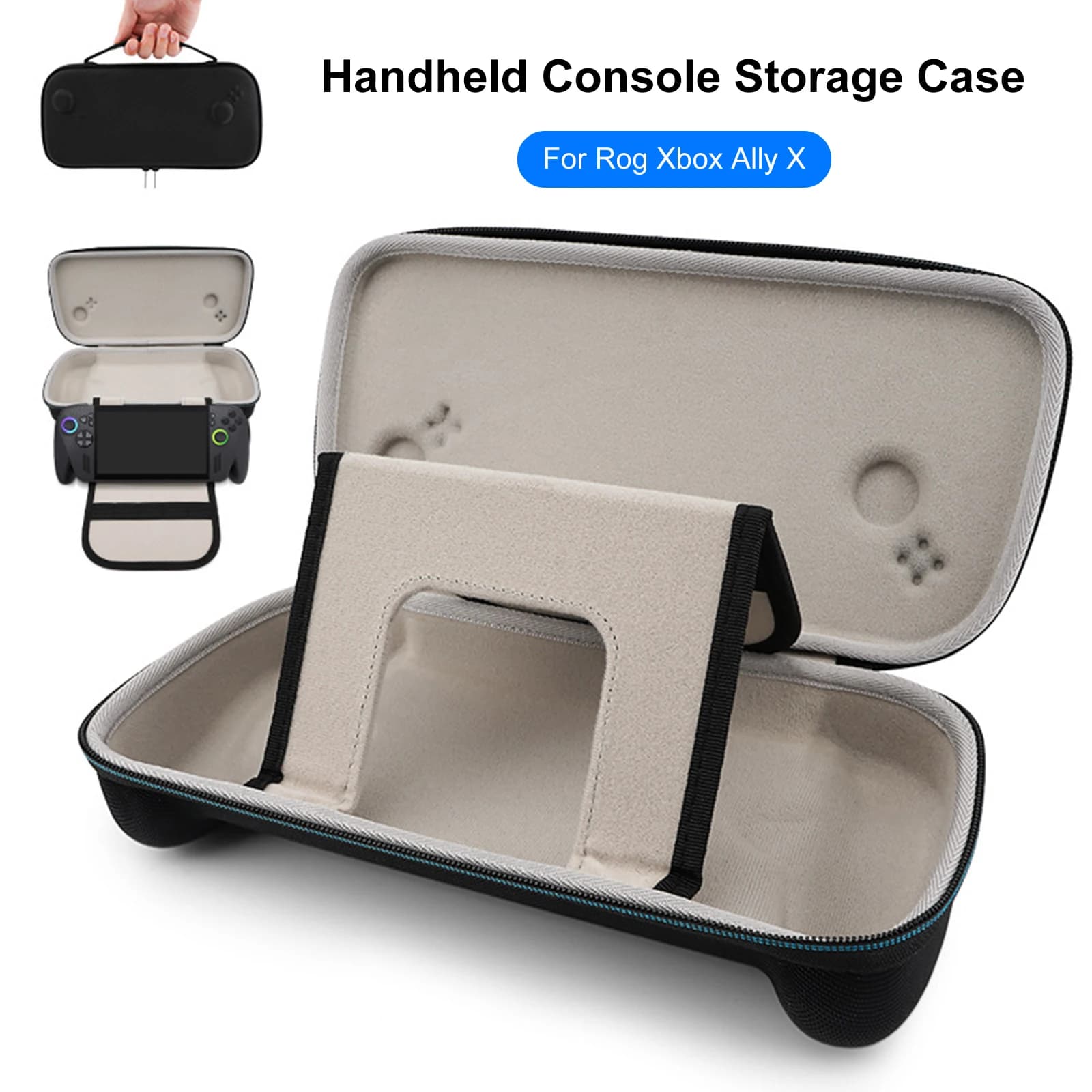 Custodia rigida antiurto per ASUS ROG Xbox Ally X, scatola portaoggetti ispessita, borsa da viaggio portatile, accessori da gaming